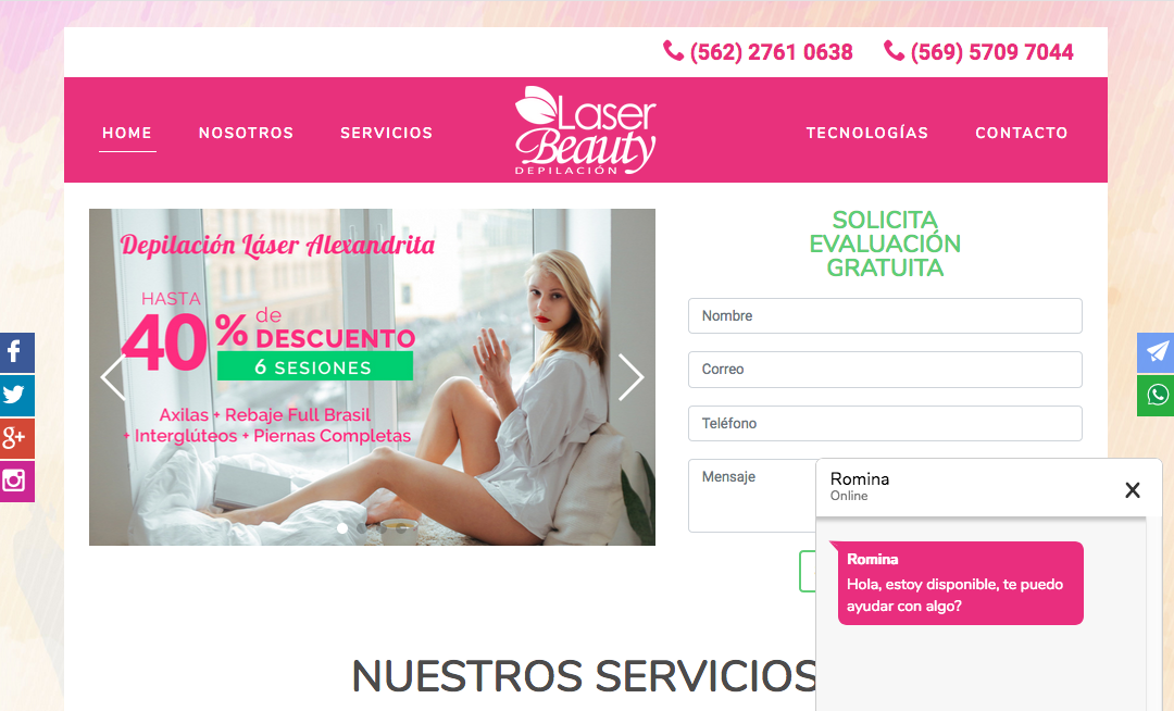 Láser Beauty, Centros depilación láser en Providencia