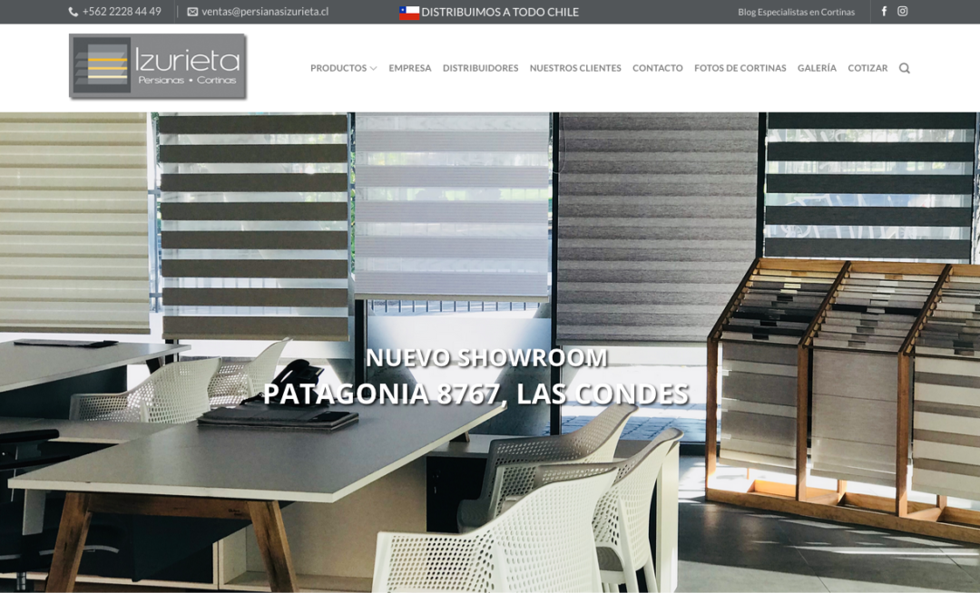 Cortinas Izurieta, Venta Cortinas en Santiago
