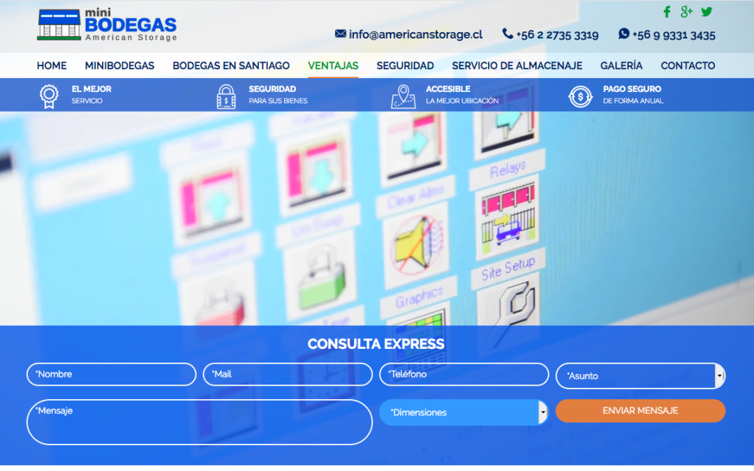 American Storage, Servicio de almacenaje en Santiago