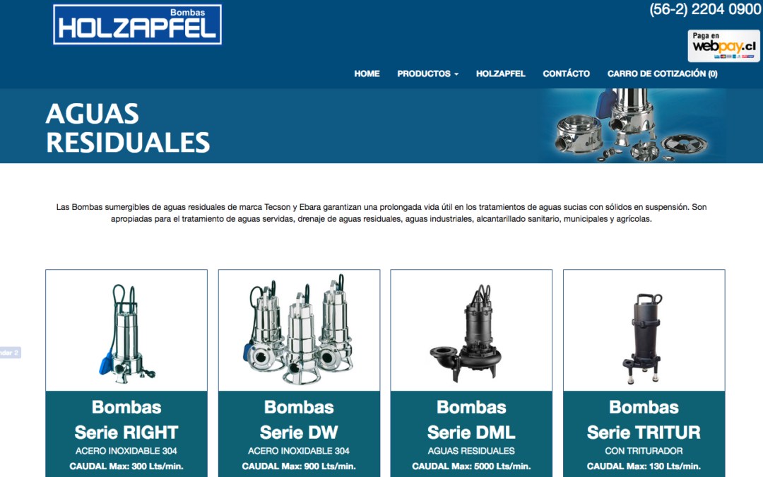 Holzapfel, Venta de Bombas Centrifugas