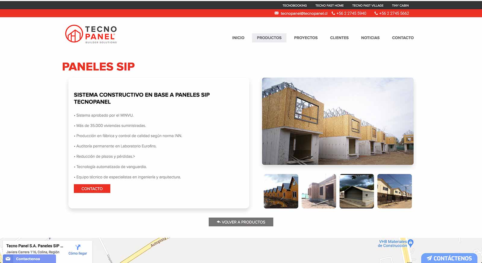 Paneles SIP en Chile