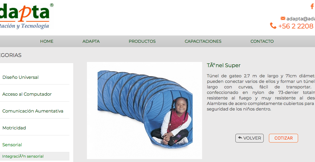 Adapta, productos para Autismo en Santiago