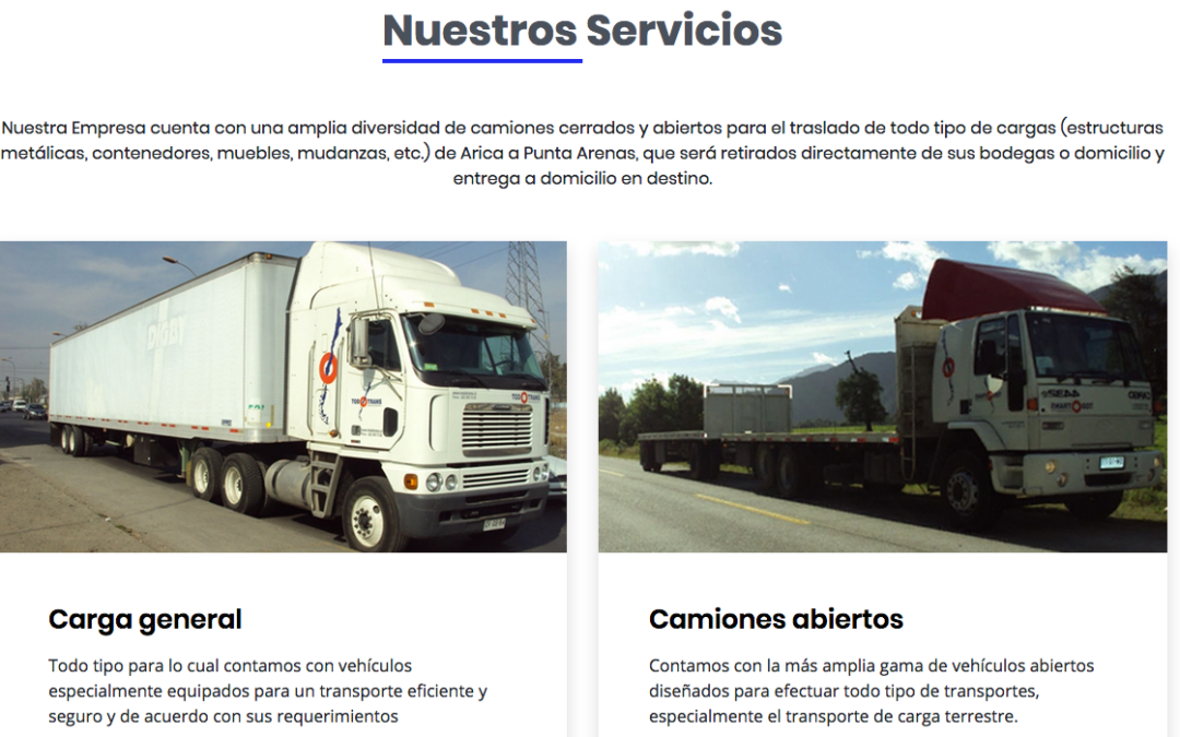 TodoTrans, empresa de transporte de carga en Chile
