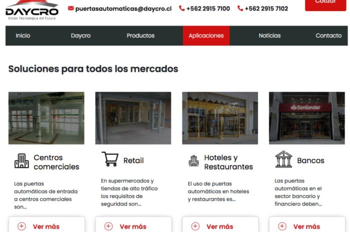 Puertas en centros comerciales en chile