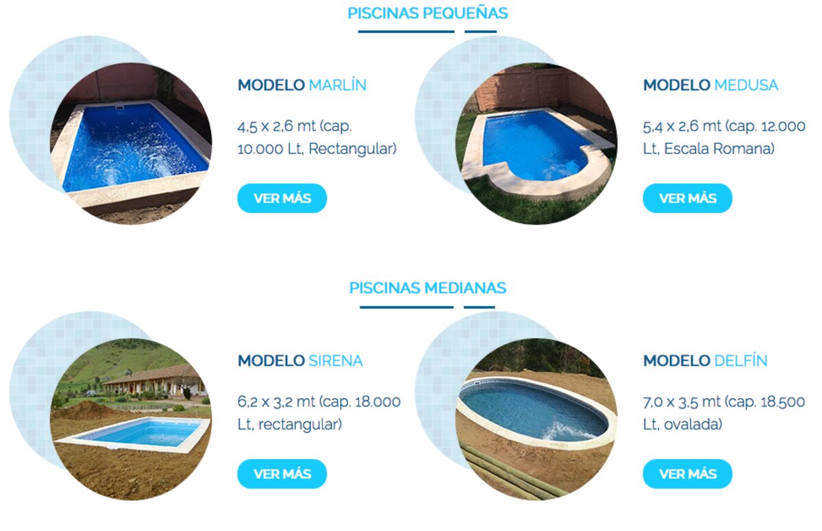 Piscinas Fibra de vidrio