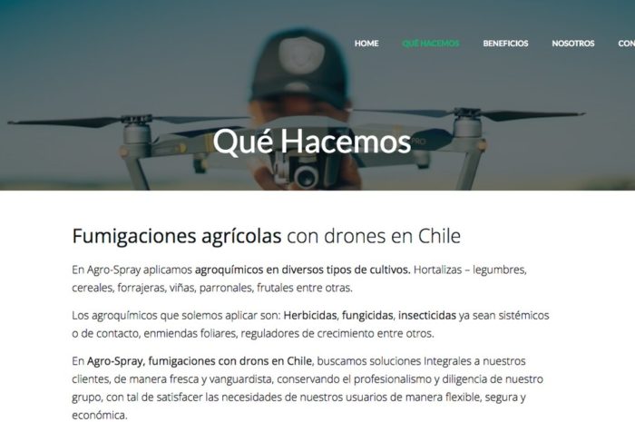 Drones para fumigar en regiones