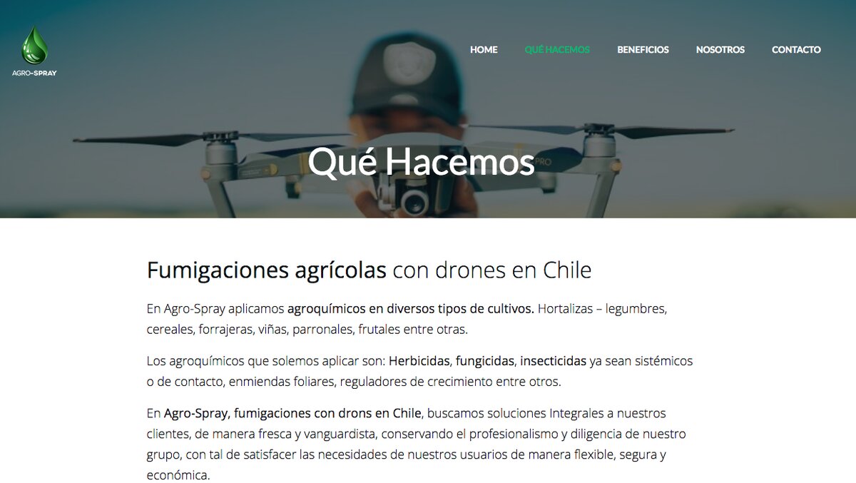 Drones para fumigar en regiones