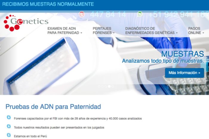 Test de AND en perú