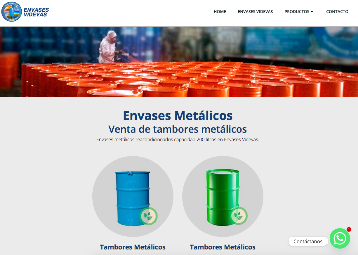 Venta de Tambores Metálicos en santiago