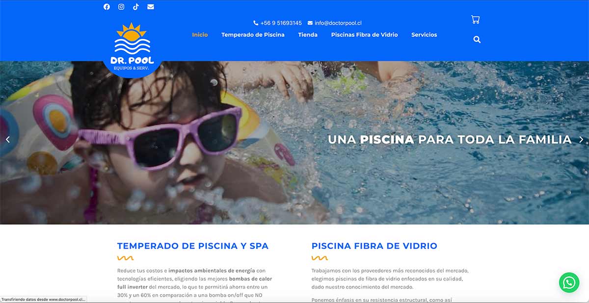 Temperado de piscinas