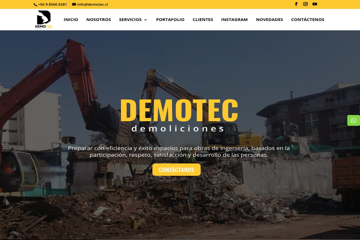 servicio de demolición